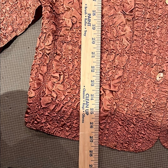 COPY - Women's Textured Jacket in Butterscotch - Picture 6 of 7